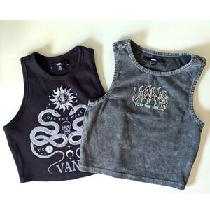 2 Vans Crop Top Tanks
